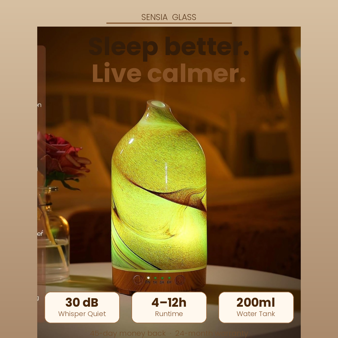 Sensia Glass — Smell Good. Feel Good. Live Better