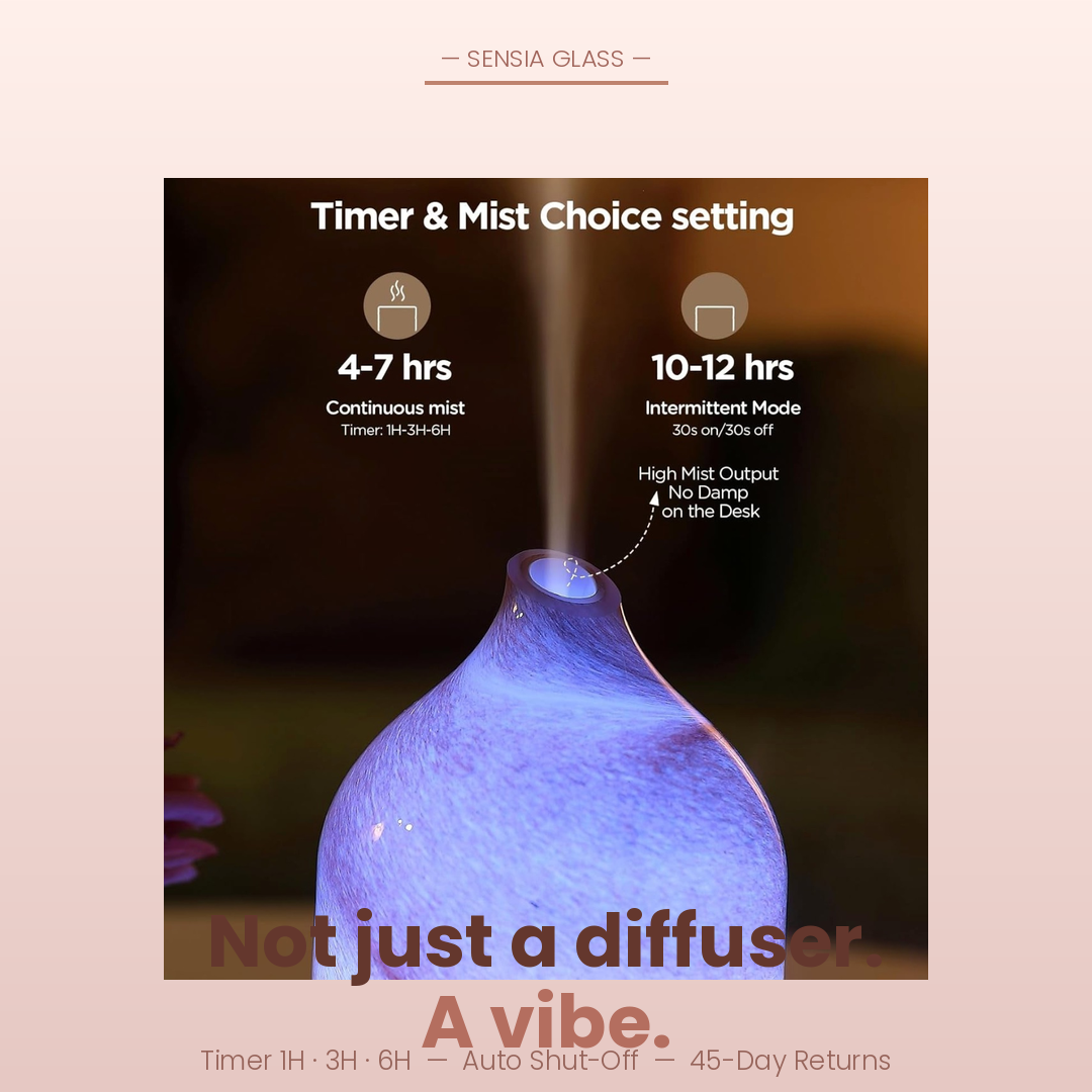 Sensia Glass — Smell Good. Feel Good. Live Better